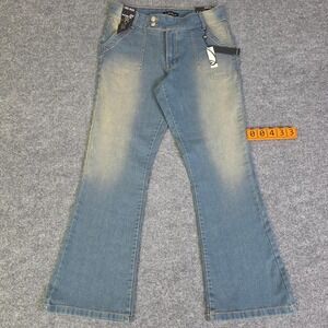 Derek Heart Bootcut Mid Rise Jeans Size 11 Blue Denim